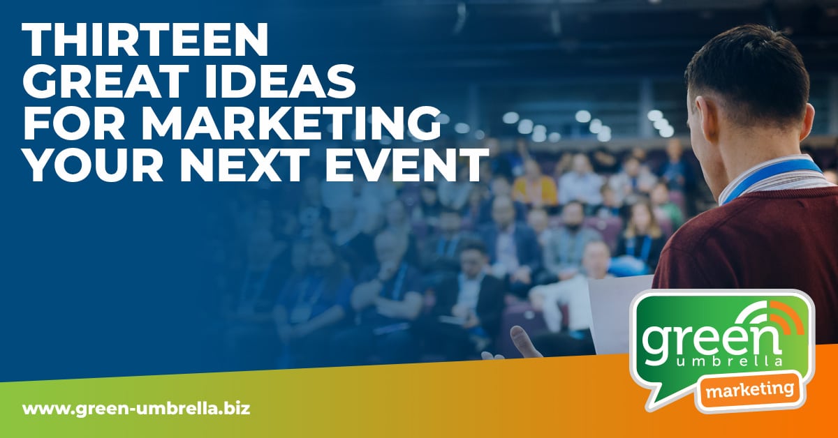 Great ideas for marketing your next event