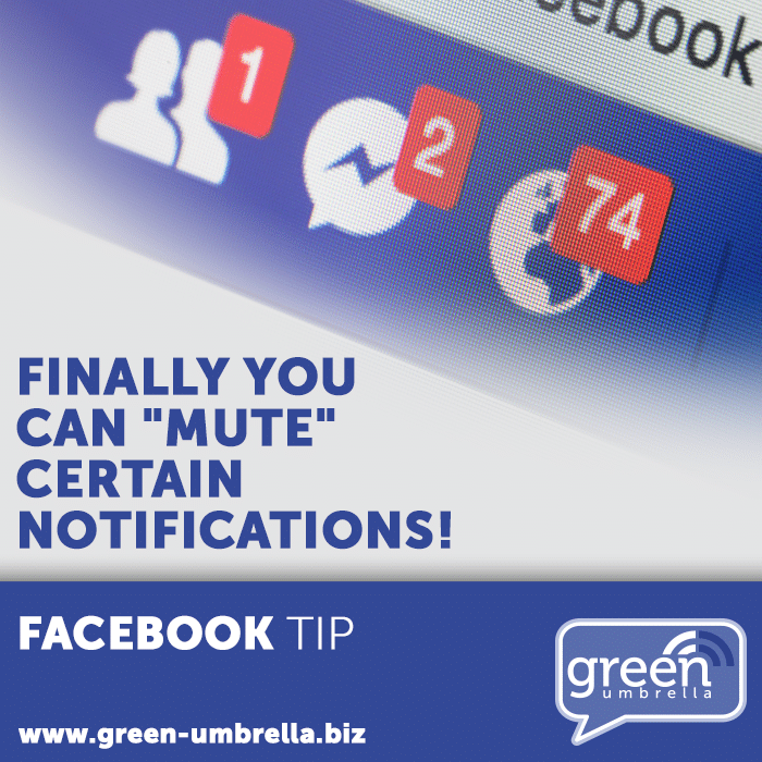 Facebook Tip: Finally you can "mute" certain notifications!
