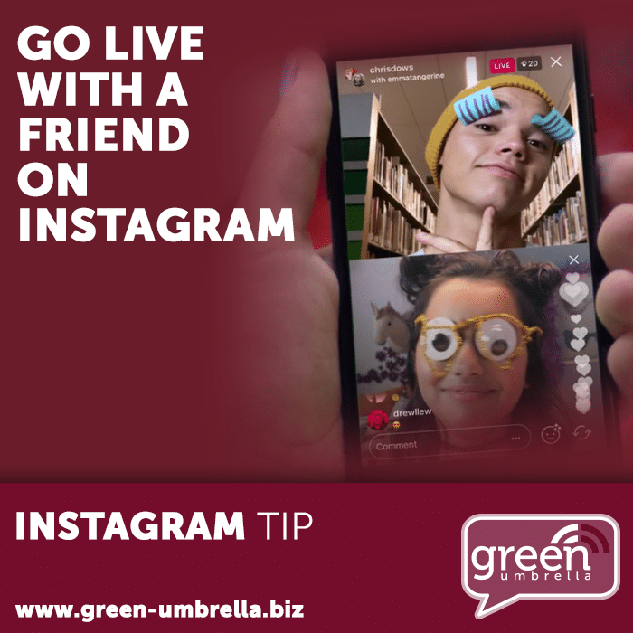 Instagram Tip: Go live with a friend on Instagram