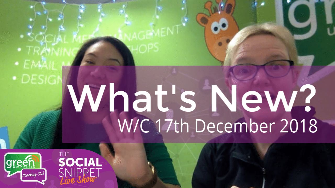 Social Snippet Show w_c 17th December